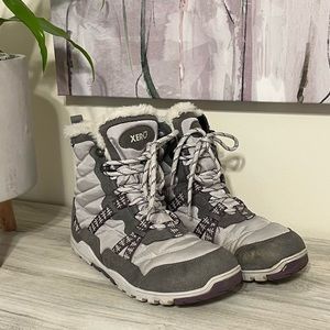 Xero Women’s Alpine Snow Boots Size 10 - Frost With Trees - Barefoot Winter Boot